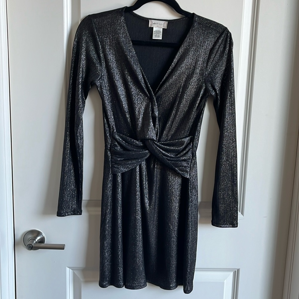 Black and silver dress